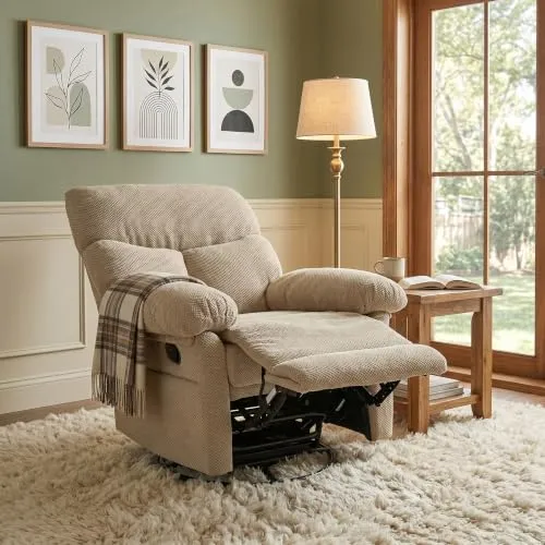 Eafurn Swivel Rocker Recliner